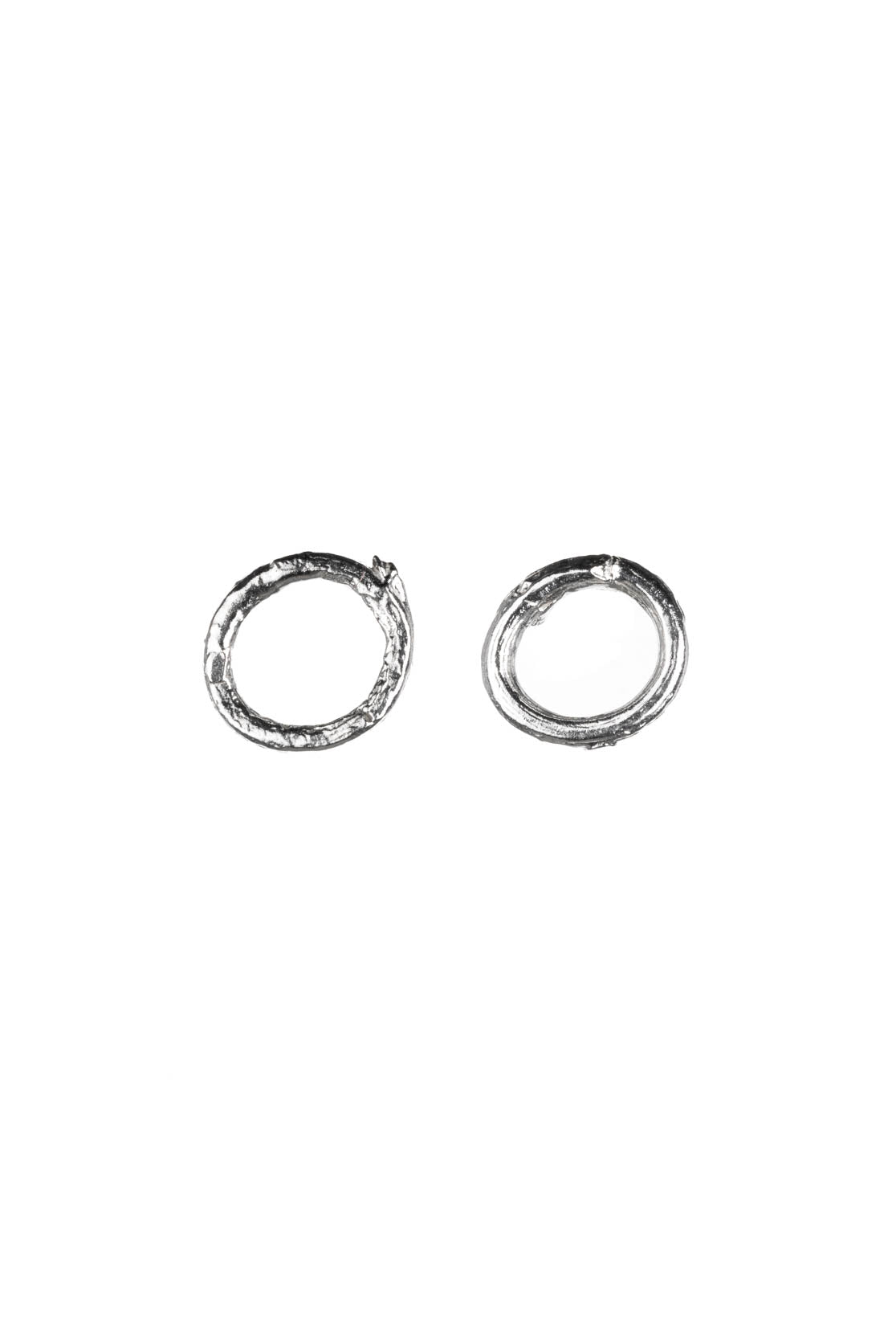 Mini Circle Twig Stud Earrings