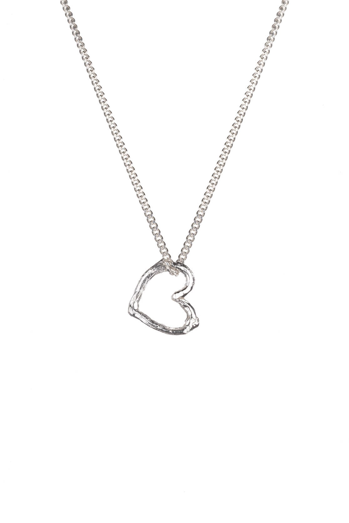 Mini Heart Twig  Necklace