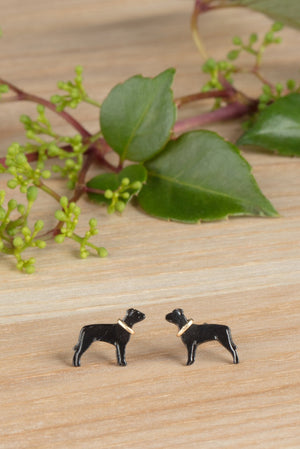 Staffordshire Bull Terrier Stud Earrings