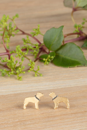 Staffordshire Bull Terrier Stud Earrings