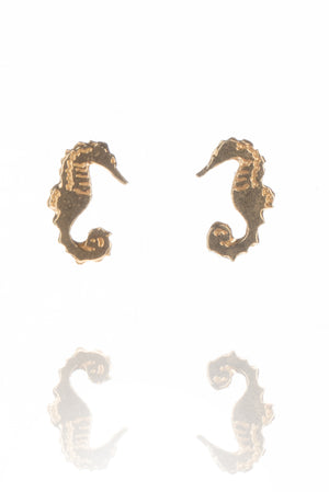 Seahorse stud earrings