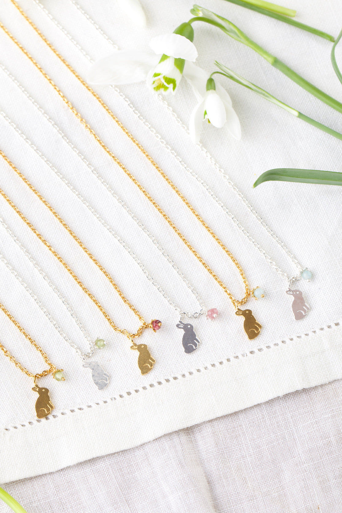 Bunny and Flower Pendant