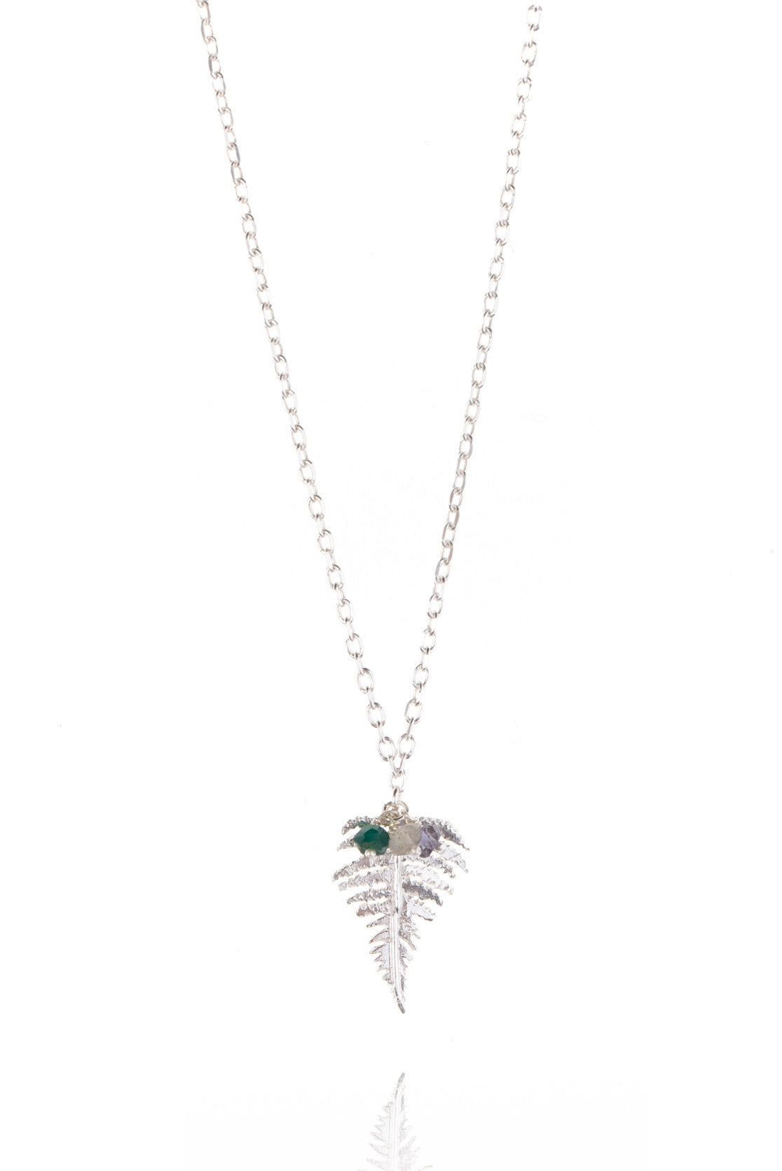 925 Sterling Silver with green onyx mix beads