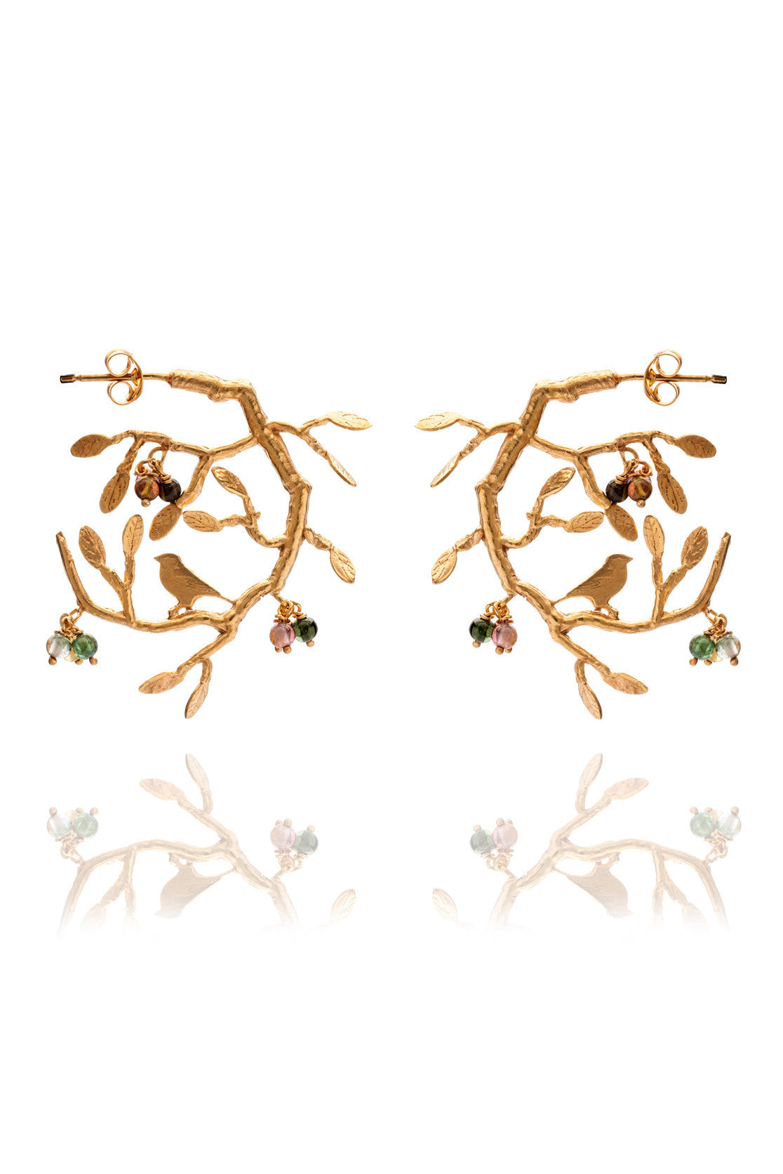 Bird In Tree Earrings