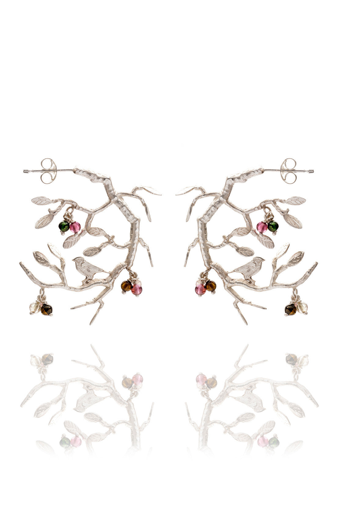 Bird In Tree Earrings