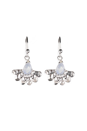 Fan Flower Drop Earrings