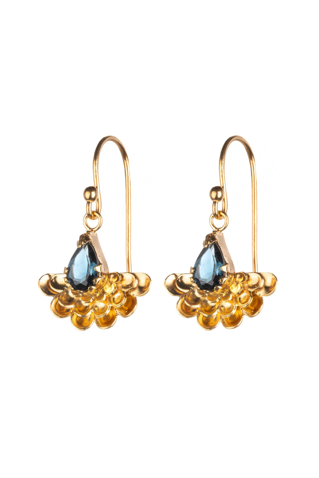 Fan Flower Drop Earrings