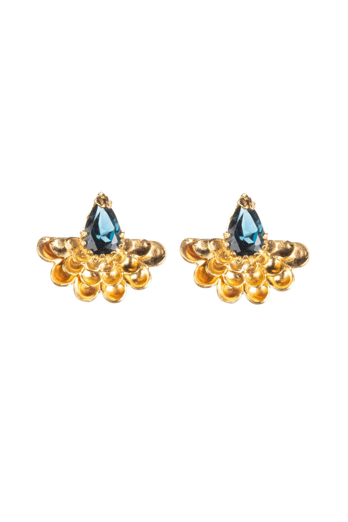 Fan Flower Stud Earrings