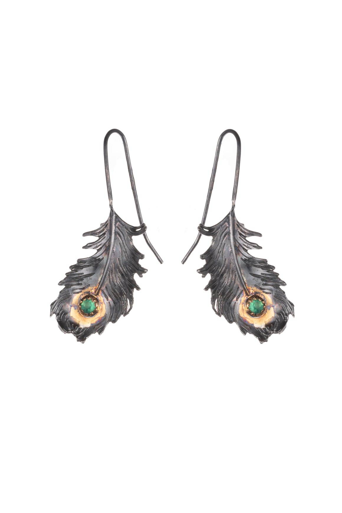 Peacock Feather Earrings