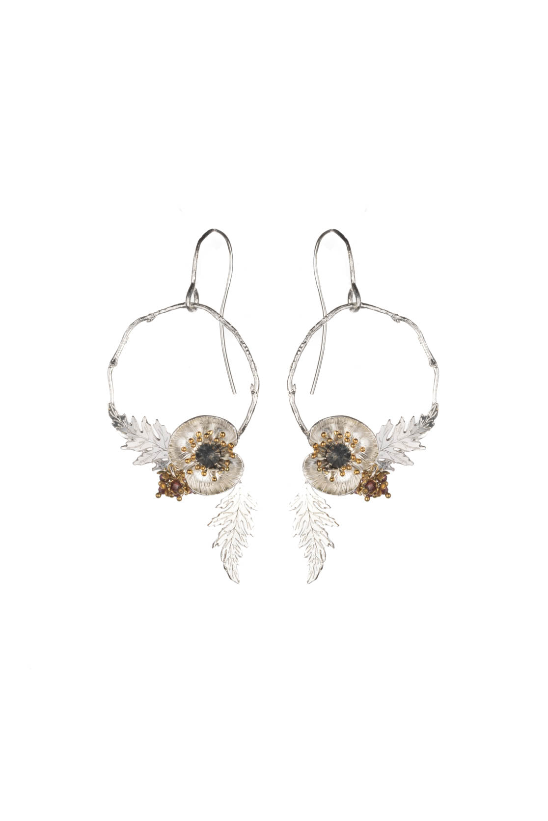 Poppy Flower Statement Earrings