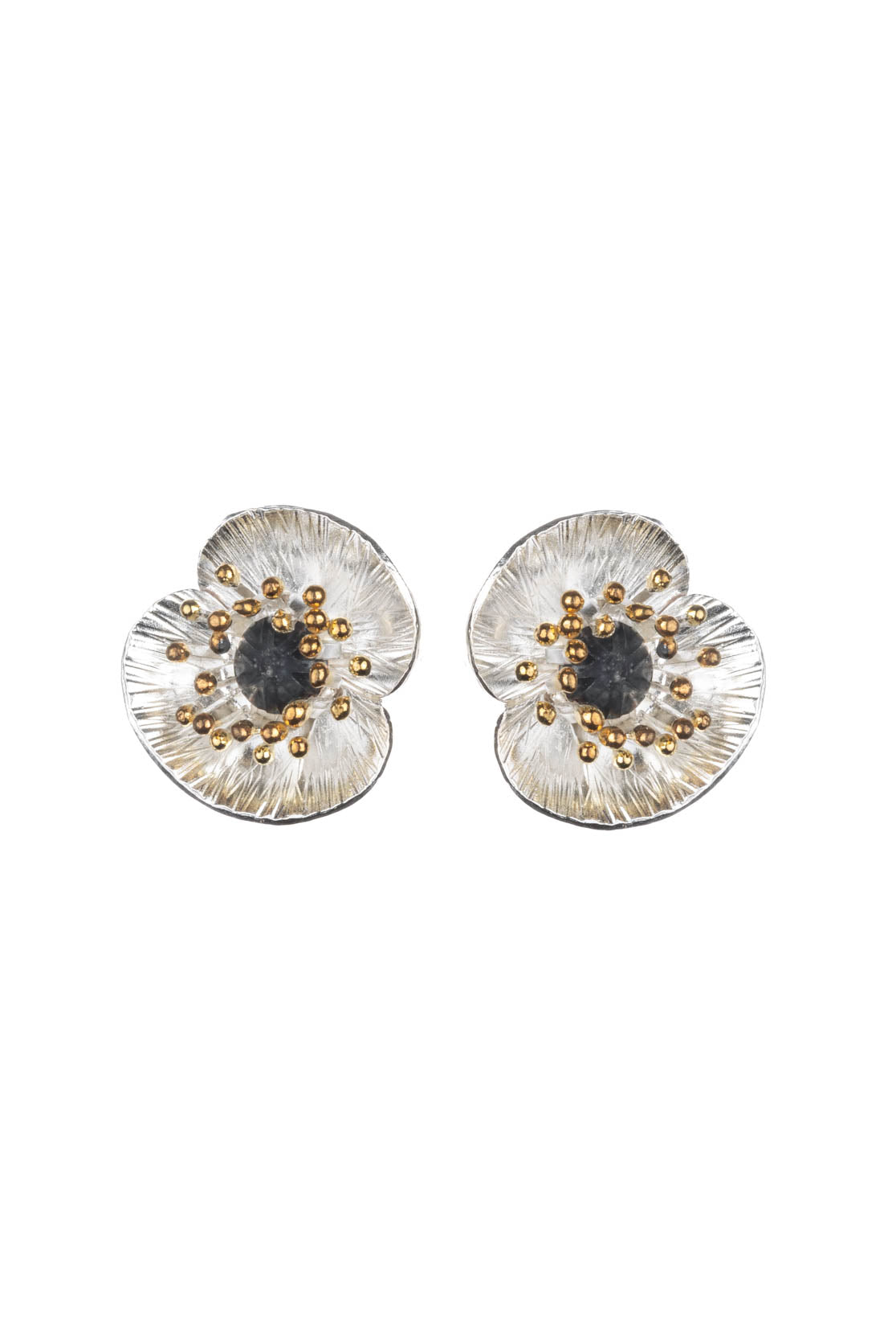 Poppy Flower Stud Earrings