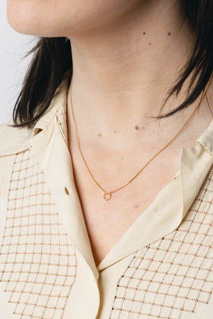 Mini Circle Twig Necklace