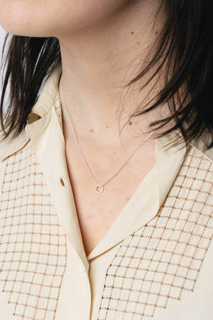 Mini Circle Twig Necklace