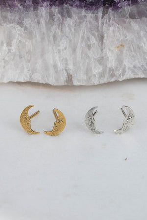 Moon Stud Earrings