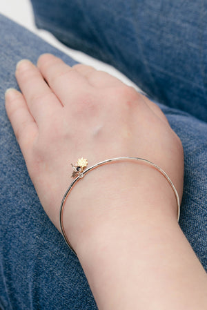 Sun Moon And Star Cluster Bangle