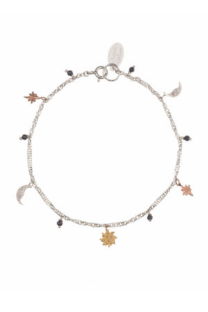 Sun Moon And Stars Charm Bracelet