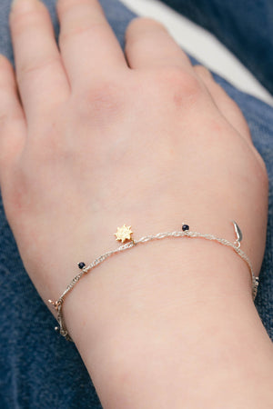 Sun Moon And Stars Charm Bracelet