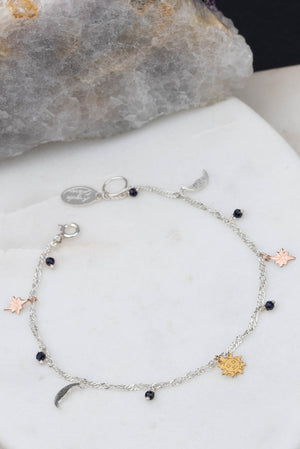 Sun Moon And Stars Charm Bracelet