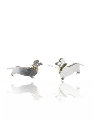 Sausage Dog Stud Earrings