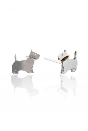 Scottie Dog Stud Earrings