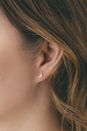 Moon Stud Earrings