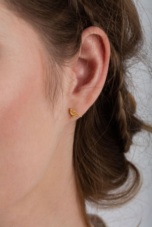 Tiny Bird Stud Earrings