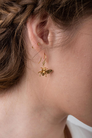 Bee Drop Earrings