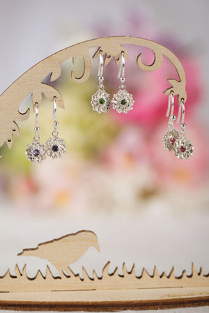 925 Sterling Silver with green tourmaline