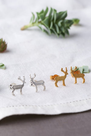 Stag Stud Earrings