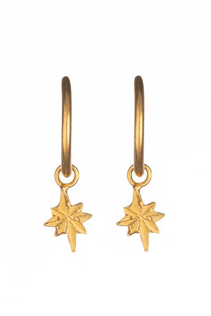 Star Hoop Earrings