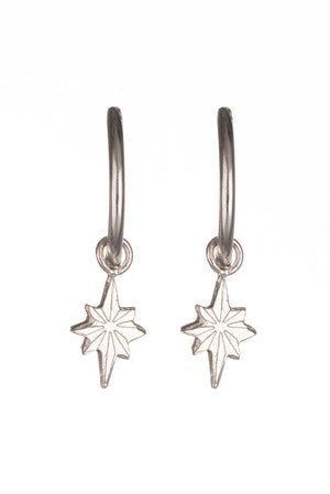 Star Hoop Earrings