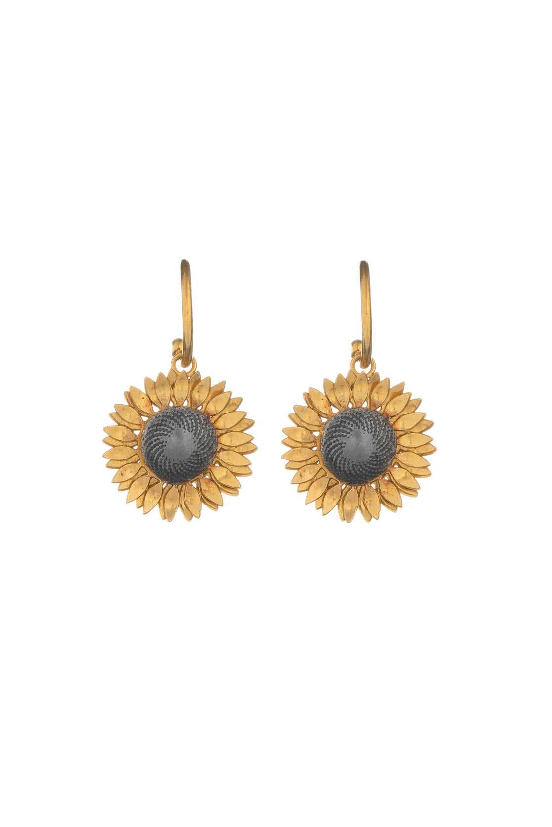 Sunflower On Hoop Earrings