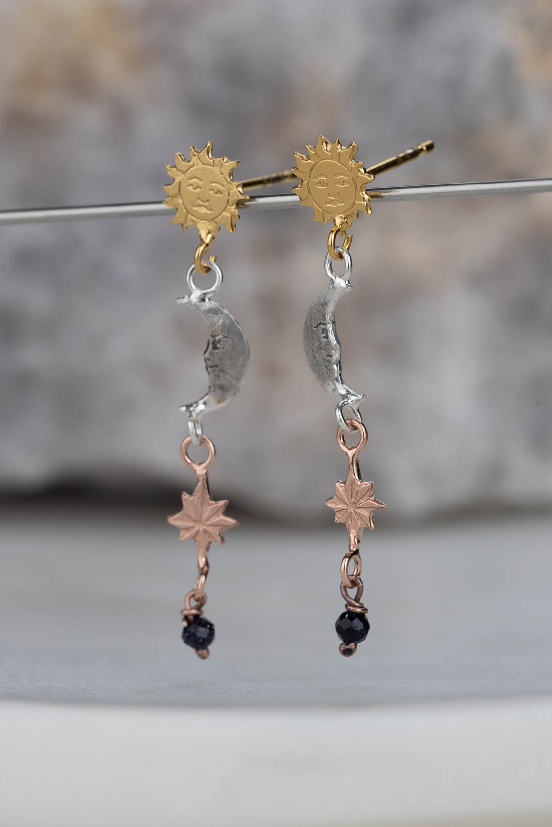 Sun Moon And Stars Earrings