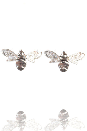 mini bee stud earrings