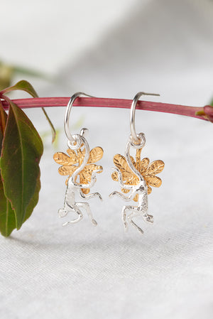 Spider monkey earrings