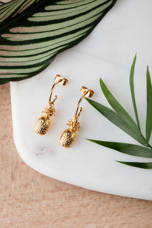 Pineapple earrings