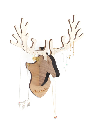 Wall Mounted Deer Jewellery Stand - pack of 3