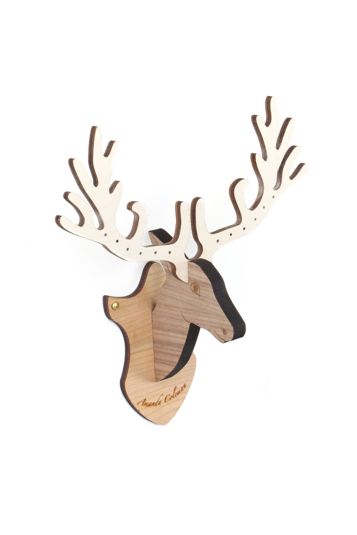 Wall Mounted Deer Jewellery Stand - pack of 3