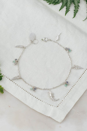 Botanical Fern Charm Bracelet