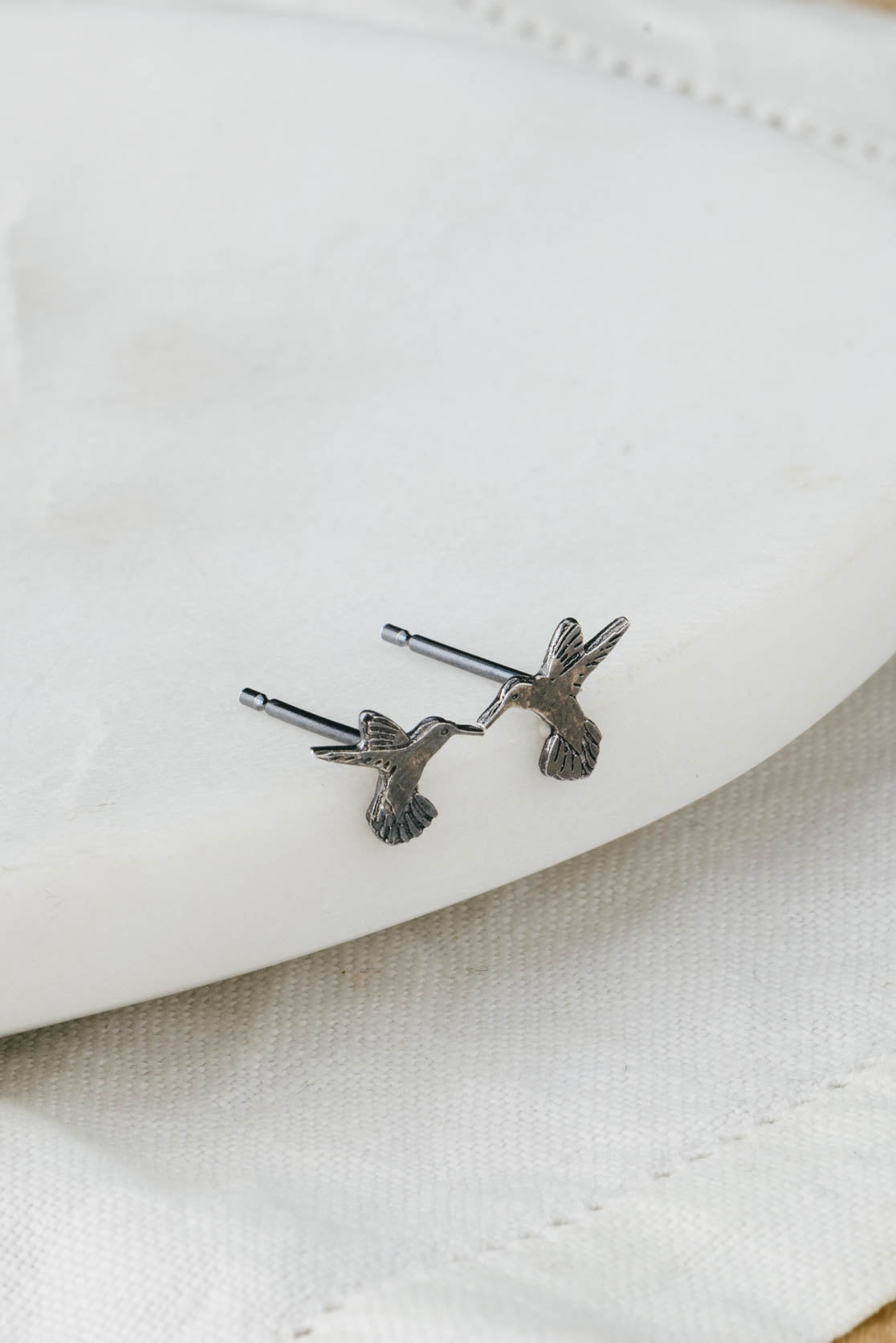 Set of 3 Mini Hummingbird Stud Earrings