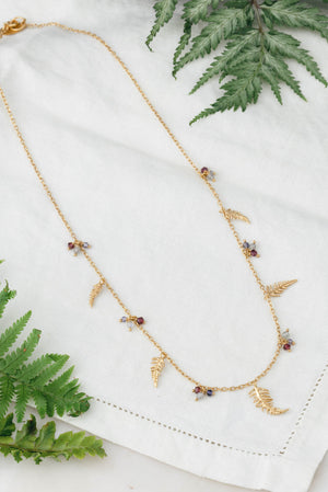 Botanical Fern Charm Necklace