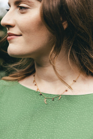 Botanical Fern Charm Necklace