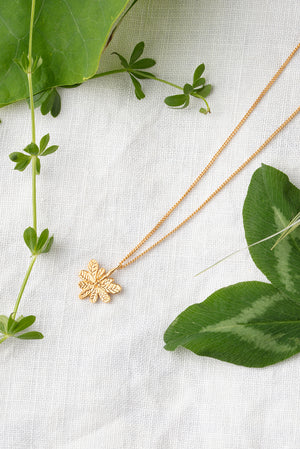 Aralia leaf necklace