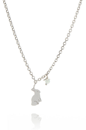Bunny and Flower Pendant