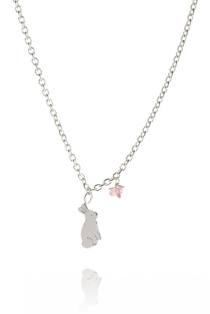 Bunny and Flower Pendant