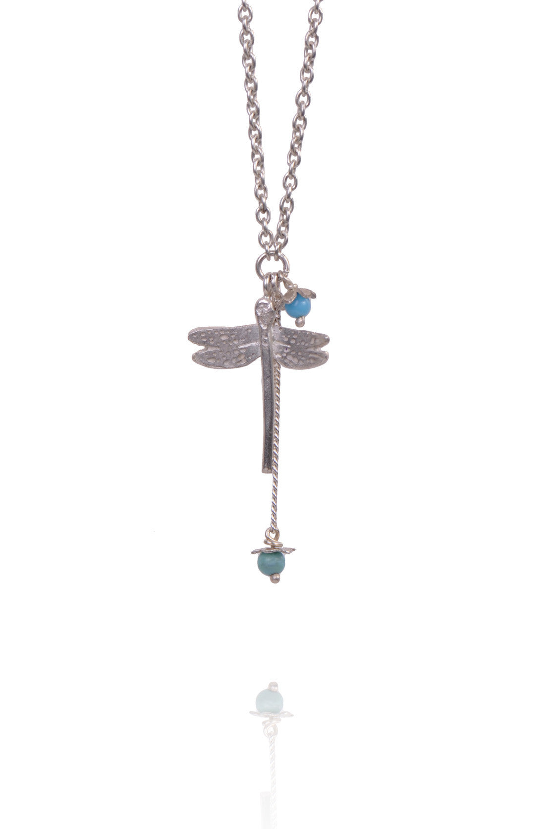 Dragonfly and Little Flower Pendant