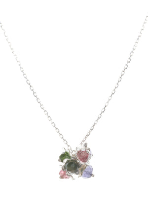Forget-me-not cluster flower necklace