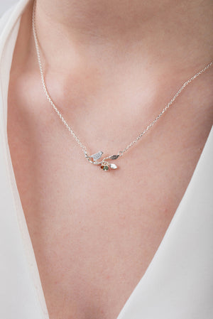 silver bird necklace