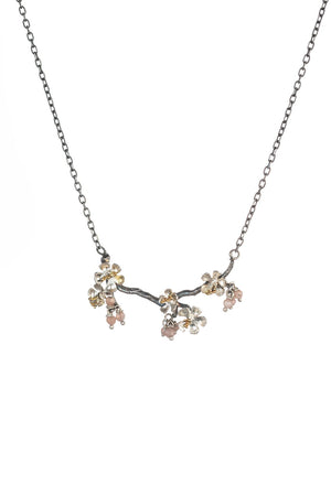 Almond Blossom Branch Necklace