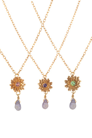 Dahlia Briolette Pendant- set of 3